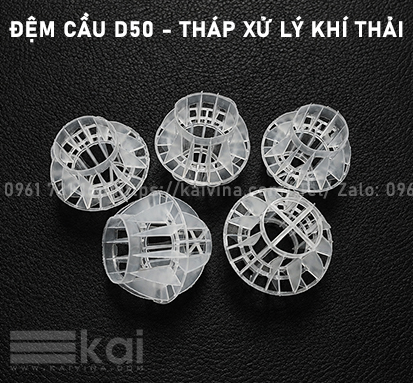 ĐỆM NHỰA DẠNG CẦU D50 TRONG THÁP TÁCH KHÍ (SCRUBBER)