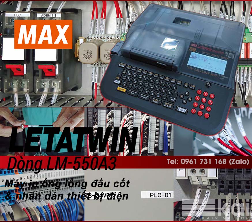 LM-550A3/PC của hãng MAX – Nhật Bản là dòng máy in ống lồng đầu cốt Top 1 thị trường.