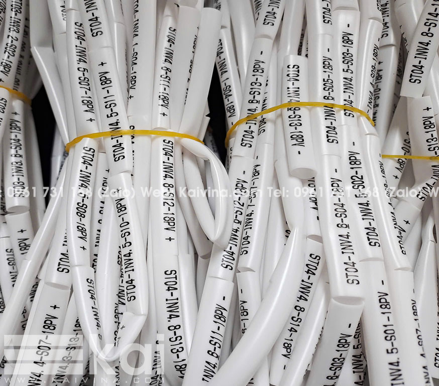 Đánh dấu hệ thống dây điện năng lượng mặt trời bằng ống lồng đầu cốt – Nhanh, rõ nét, chống mài mòn